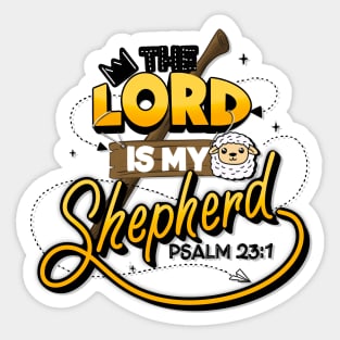 The lord is my shepherd Sticker